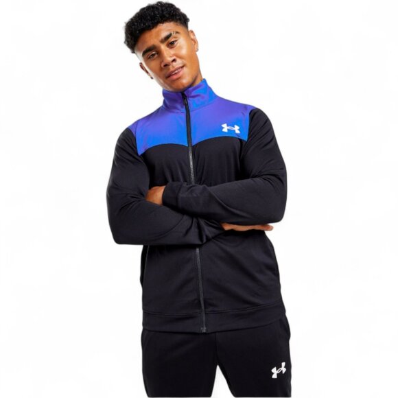 Under Armour Tracksuit Mens Size S / Fits Youth XL-XXL Game Royal/Black Outfit - Picture 14 of 14